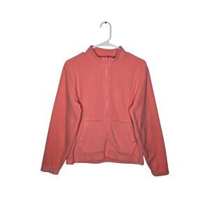 EDDIE BAUER Kids Full Zip Fleece Pink Size L (14/16)